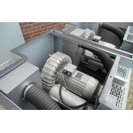 Blower zijkanaalventilator, set 3x 3 KW 3fase 400volt IE3, Used.